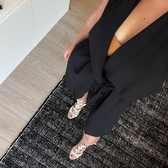 Saks Fifth Avenue Long Black Vest - Picture 3 of 6